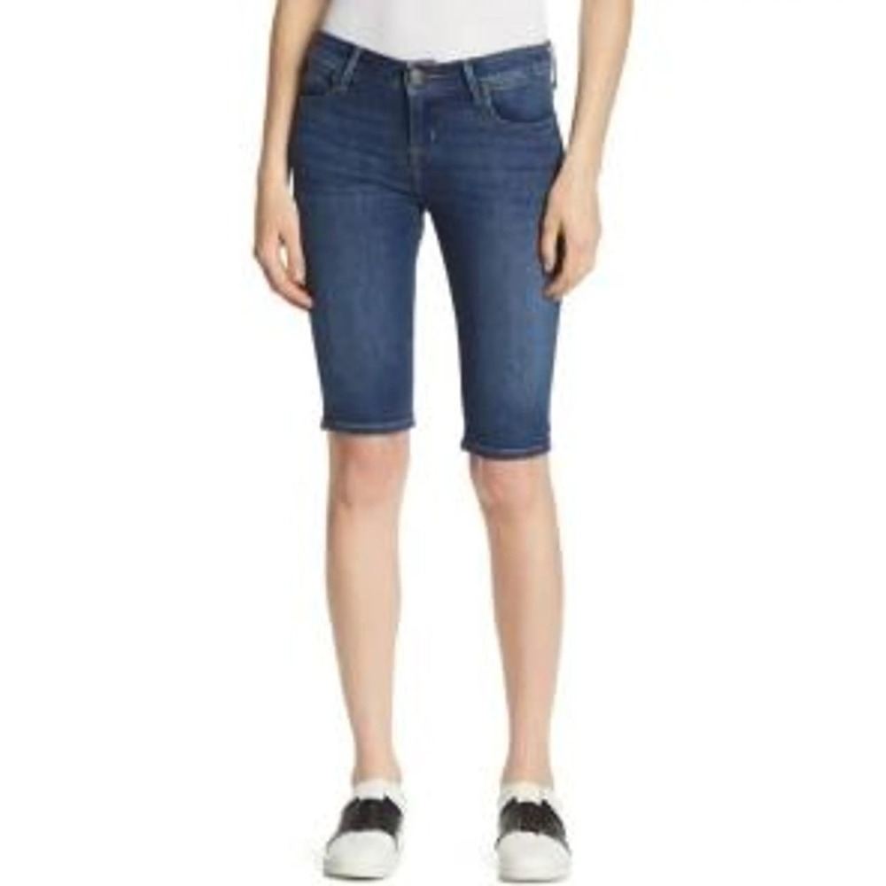 Hudson Viceroy Knee Short Dark Wash Denim Bermuda Shorts Womens 27